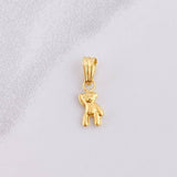 Dije Oso Mano Arriba 0.3g / 3/4 in Oro Amarillo 18K