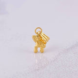 Dije Oso Mano Arriba 0.3g / 3/4 in Oro Amarillo 18K