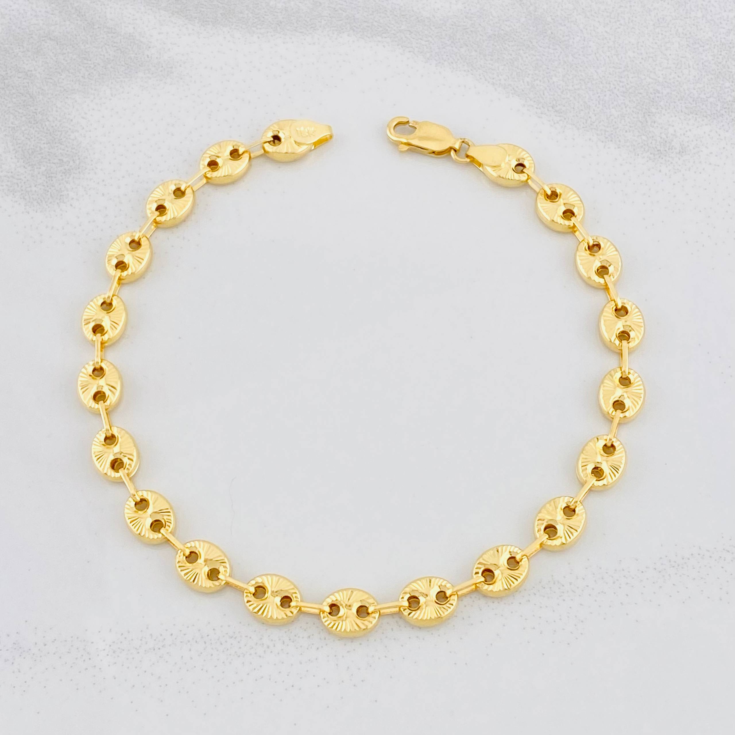 Bracelet GC Diamond Cut 4.95g / 7 3/4 in / 5.7mm Yellow Gold 18K