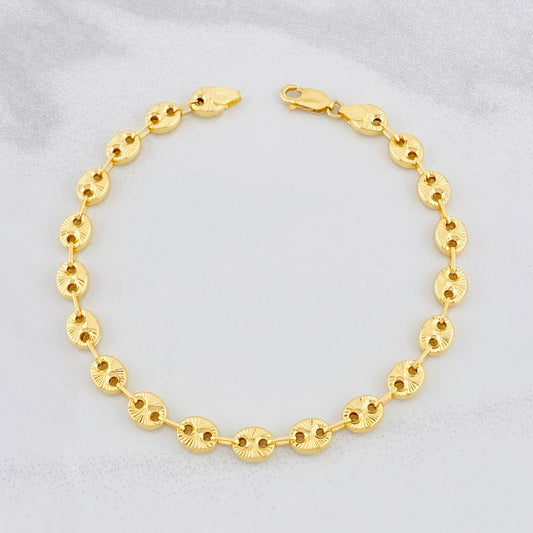Pulso GC Diamantado 5.15g / 8 1/4 in / 5.7mm Oro Amarillo 18K