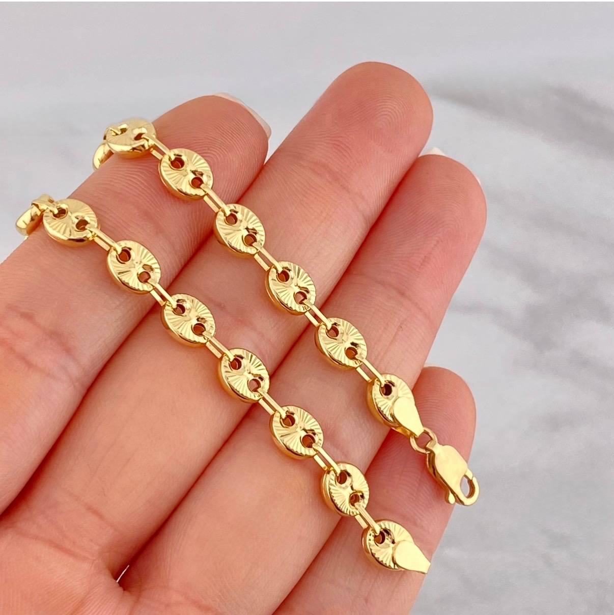 Bracelet GC Diamond Cut 4.95g / 7 3/4 in / 5.7mm Yellow Gold 18K