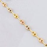 Bracelet GC 2.75g / 8 in / 4.1mm Three Golds 18K