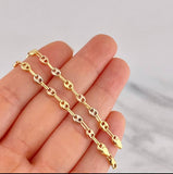 Bracelet GC 2.75g / 8 in / 4.1mm Three Golds 18K