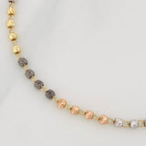 Bracelet Military Type 2.5 g / 7 3/4 in / 3 mm Three Golds 18K