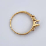 Anillo Solitario Trio 2.1gr / T7 / Oro 18K &