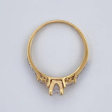 Anillo Solitario Trio 2.1gr / T7 / Oro 18K &