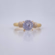 Solitaire Ring 1.5gr / Size 7 1/4 / 18K Gold &