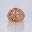 Compass Ring 10.85gr / Size 10 1/4 / 18K Gold &