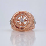 Compass Ring 10.85gr / Size 10 1/4 / 18K Gold &
