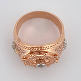 Compass Ring 10.85gr / Size 10 1/4 / 18K Gold &