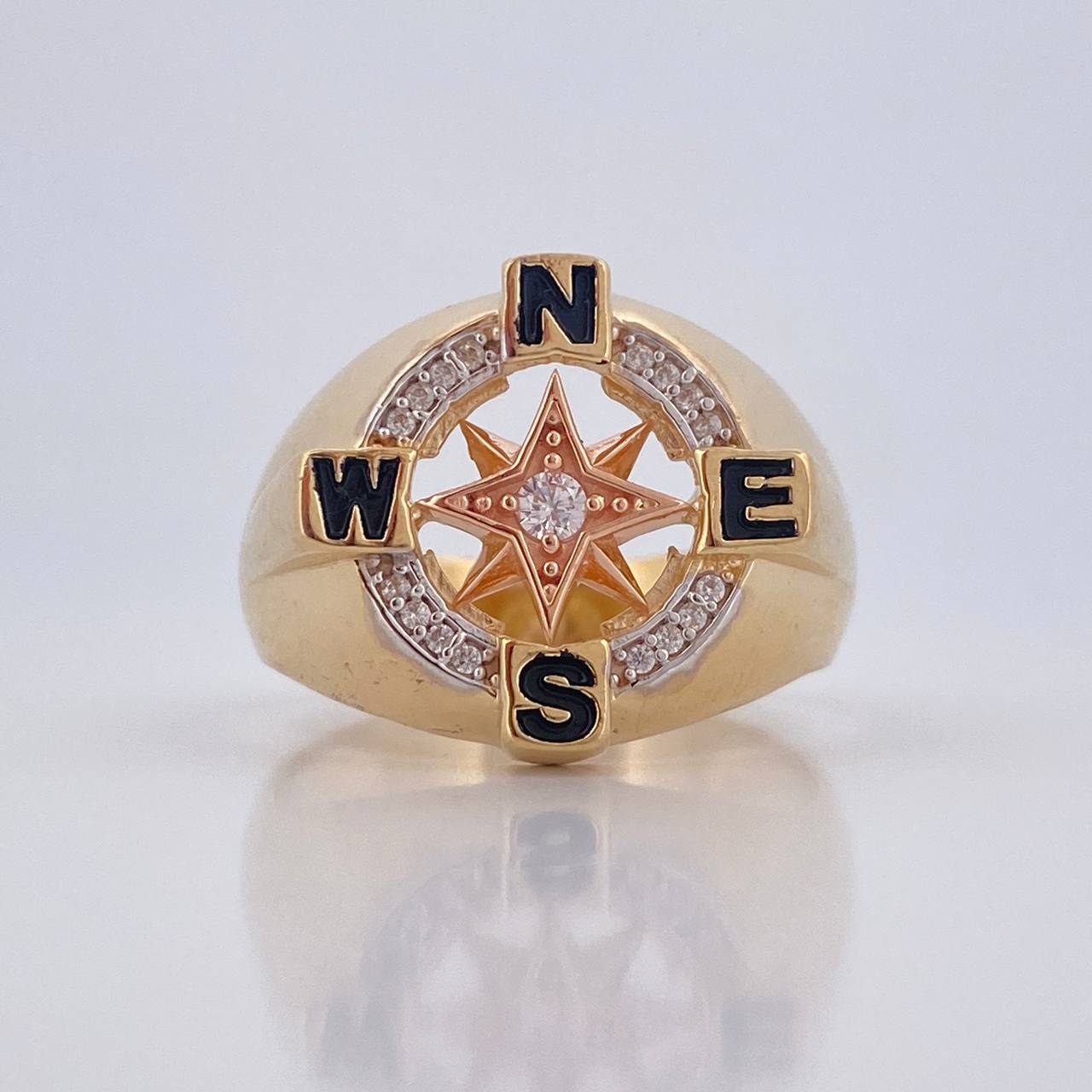 Cardinal Star Ring 8.5gr / Size 11 / 18K Gold &