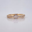 Bubble Solitaire Ring 2.4gr / Size 7 / 18K Gold &