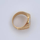Tribal Lion Ring 9.05gr / Size 10 / 18K Gold &