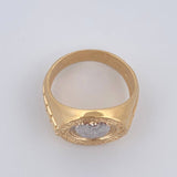Tribal Lion Ring 9.05gr / Size 10 / 18K Gold &