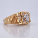 Horse Signet Ring 7.5gr / Size 10 1/2 / 18K Gold &