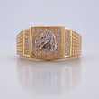 Horse Signet Ring 7.5gr / Size 10 1/2 / 18K Gold &