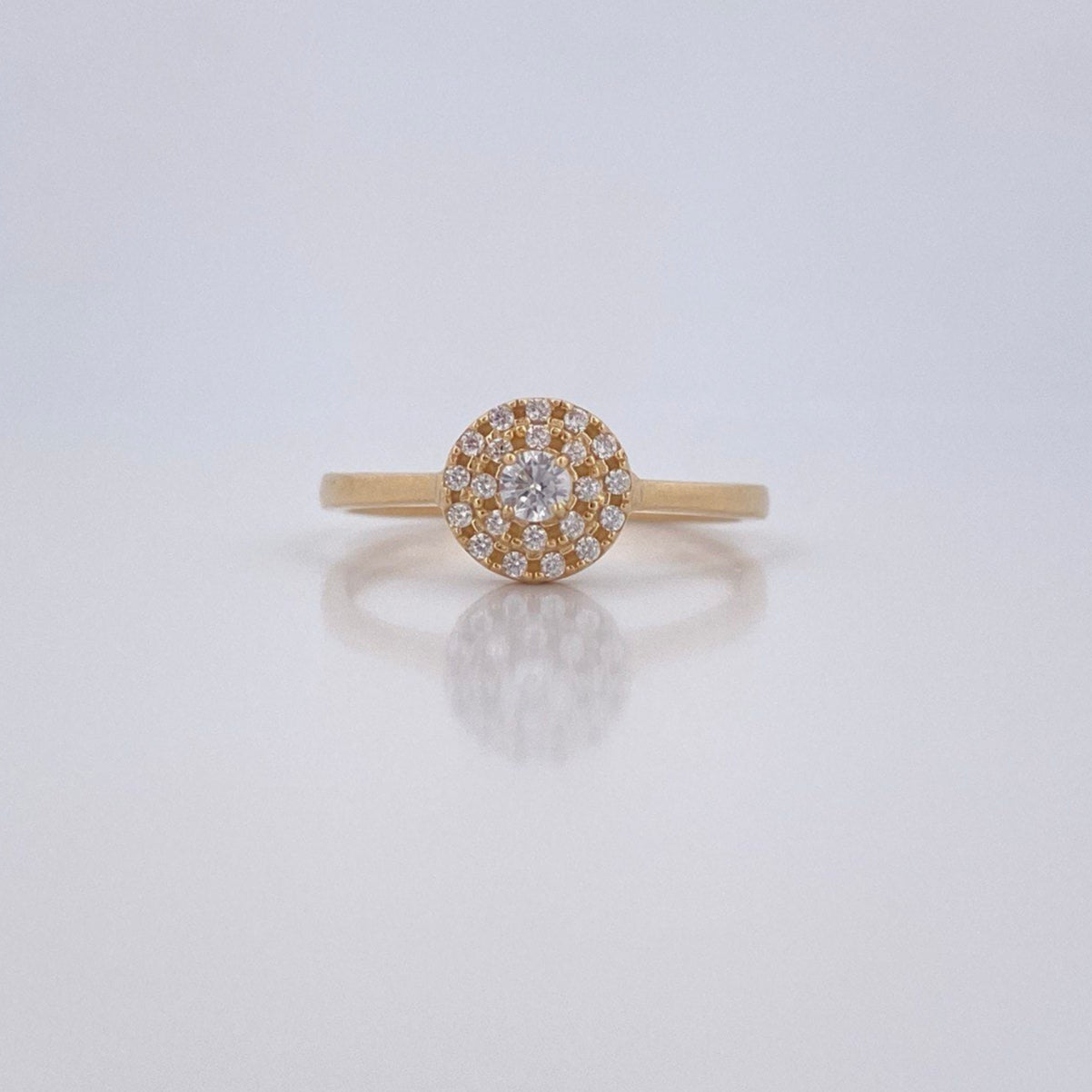 Circle Ring 2.05gr / Size 6 3/4 / 18K Gold &
