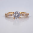 Solitaire Ring Churumbela 2.55gr / Size 7 / 18K Gold &