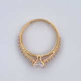 Solitaire Ring Churumbela 2.55gr / Size 7 / 18K Gold &