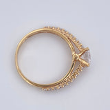Solitaire Ring Churumbela 2.55gr / Size 7 / 18K Gold &