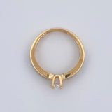 Anillo Solitario Churumbela 3.15gr / T6 1/14 / Oro 18K &