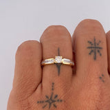 Anillo Solitario Churumbela 3.15gr / T6 1/14 / Oro 18K &