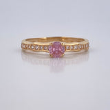 Solitaire Ring Churumbela 1.9gr / Size 6 3/4 / 18K Gold &