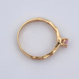 Solitaire Ring Churumbela 1.9gr / Size 6 3/4 / 18K Gold &
