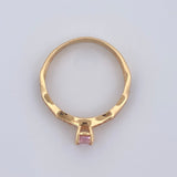 Solitaire Ring Churumbela 1.9gr / Size 6 3/4 / 18K Gold &