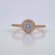 Halo Circle Churumbela Ring 2.05gr / Size 6 / 18K Gold &