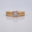 Solitaire Ring Churumbela 3.5gr / Size 6 / 18K Gold &