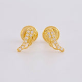 Stud Earrings Wings 0.6 g / in / 8.2 mm Yellow Gold 18K