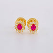 Topos Halo Ovalado 0.7 g / in / 6 mm Oro Amarillo 18K
