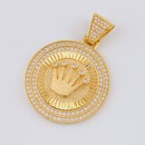 Dije Corona Emblema 7.35 g / 1 1/2 in Oro Amarillo 18K