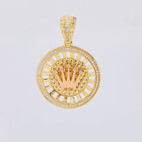 Dije Corona Exclusive 9.4 g / 1 1/2 in Dos Oros Amarillo Rosa 18K