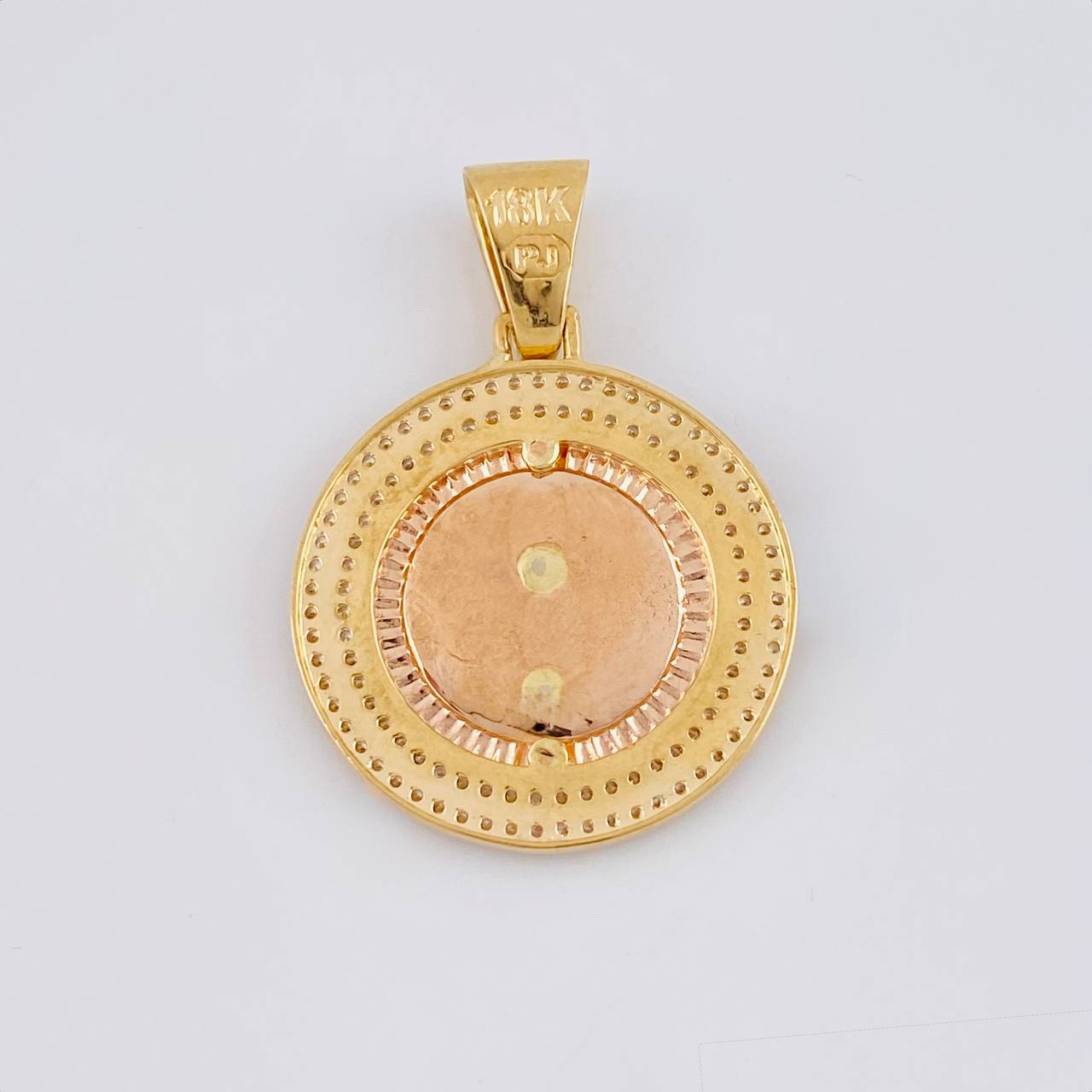 Dije Corona Centinela 6.95 g / 1 1/2 in Tres Oros 18K