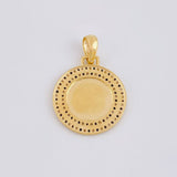 Dije Corona Brillo Único 3.95 g / 1 1/4 in Oro Amarillo 18K