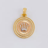 Dije Corona De Lujo 4.5 g / 1 1/4 in Tres Oros 18K