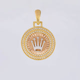 Dije Corona De Lujo 4.5 g / 1 1/4 in Tres Oros 18K