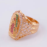 Anillo Virgen Guadalupe 7.7 g / T10 3/4 Oro Rosa 18K