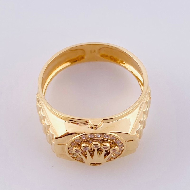 Crown Ring Band 6.1 g / T11 18K Yellow Gold