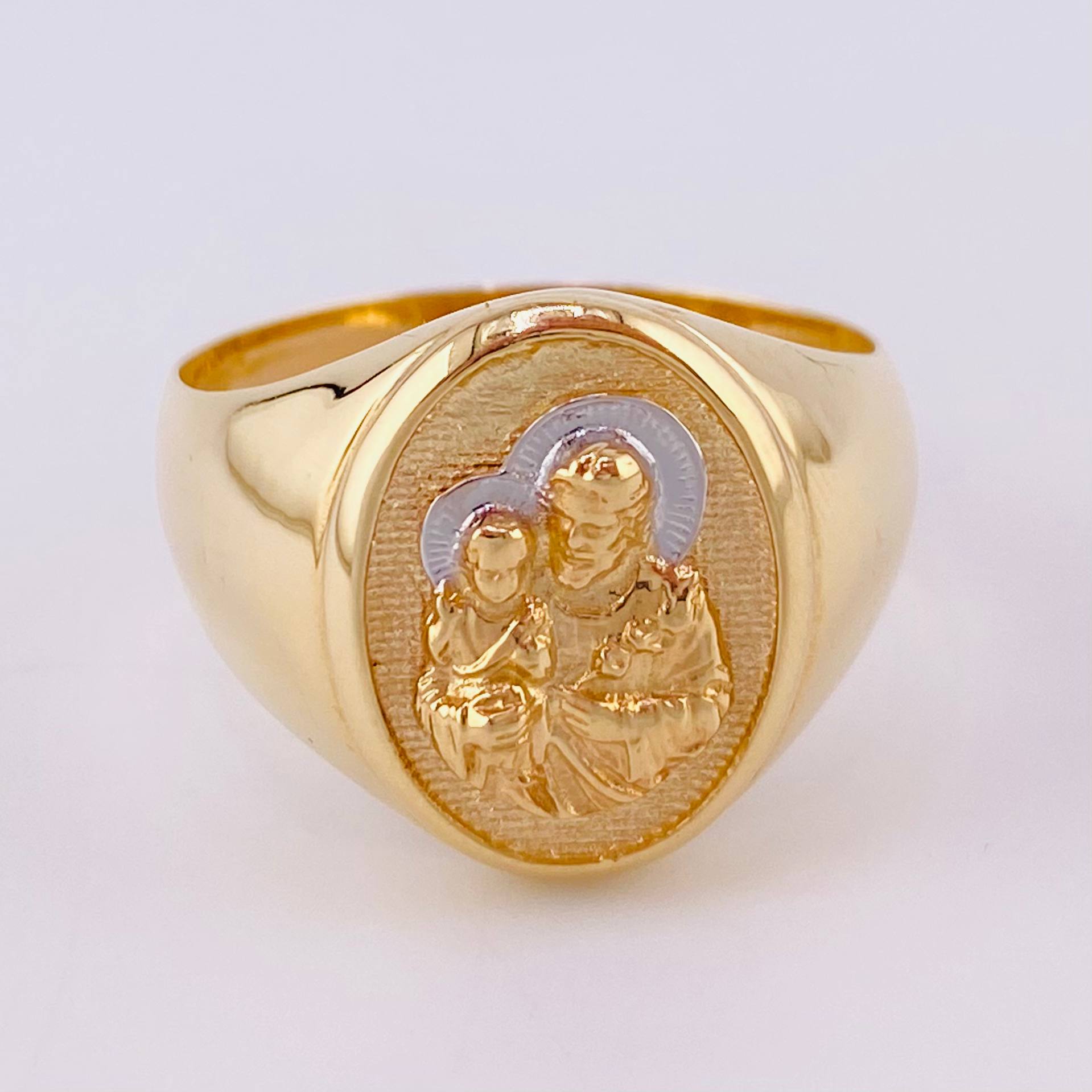 San Jose Ring 4.9 g / Size 9 3/4 Two-Tone Yellow and White Gold 18K