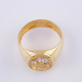 San Jose Ring 4.9 g / Size 9 3/4 Two-Tone Yellow and White Gold 18K