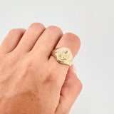 San Jose Ring 4.9 g / Size 9 3/4 Two-Tone Yellow and White Gold 18K
