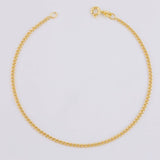 Cuban Links Bracelet 0.9 g / 7 3/4 in / 2 mm 18K Yellow Gold