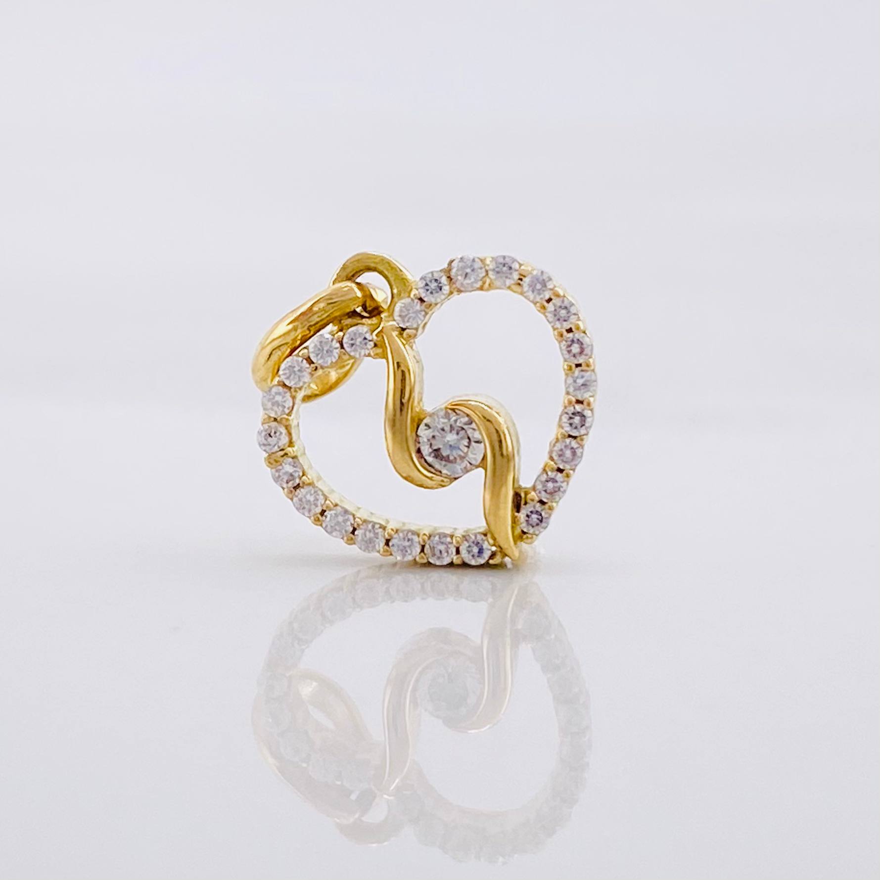 Dije Silueta Espiral 0.95g / 1/2 in Oro Amarillo 18K