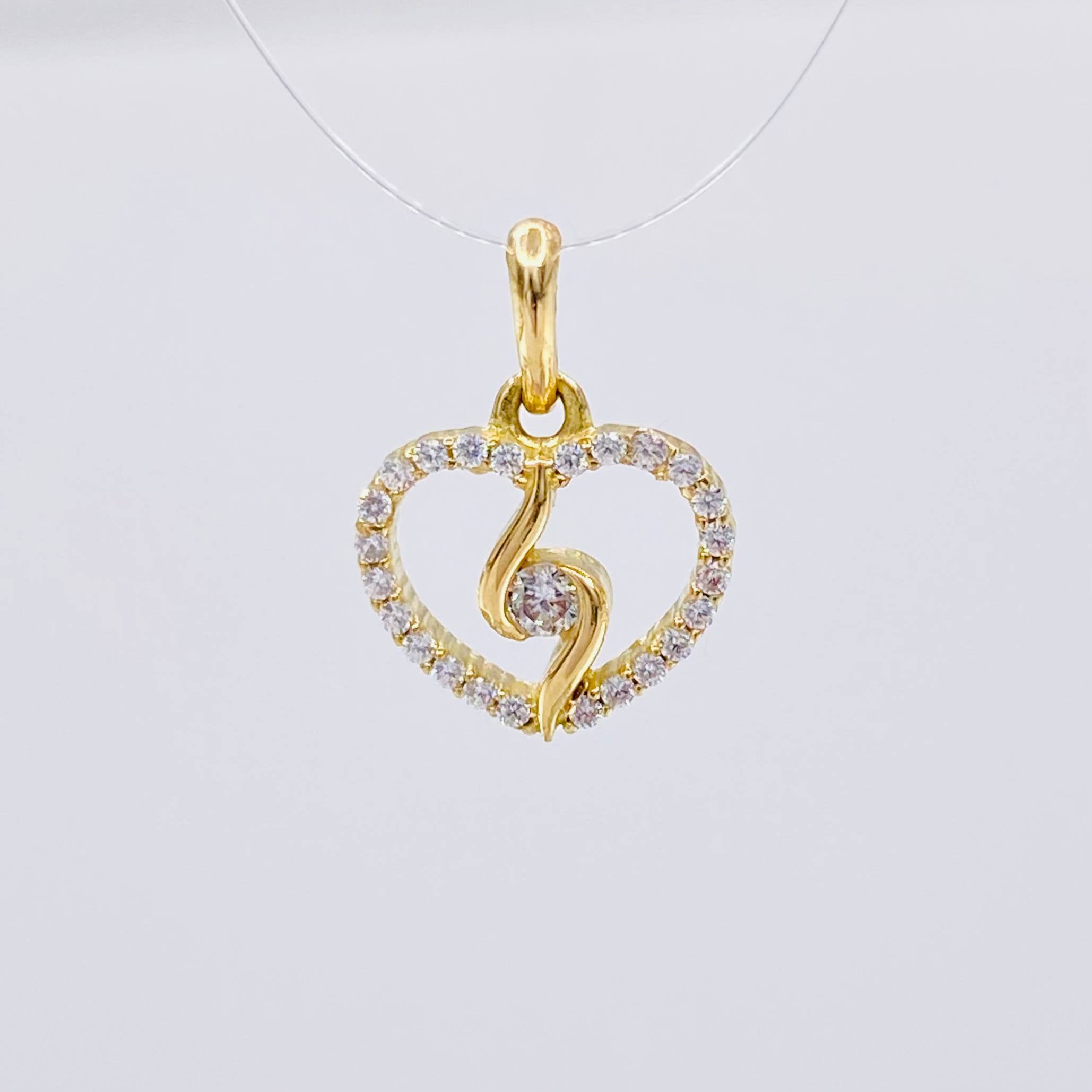 Dije Silueta Espiral 0.95g / 1/2 in Oro Amarillo 18K
