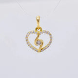 Pendant Spiral Silhouette 0.95g / 1/2 in 18K Yellow Gold