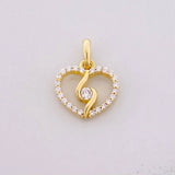 Pendant Spiral Silhouette 0.9g / 1/2 in Yellow Gold 18K