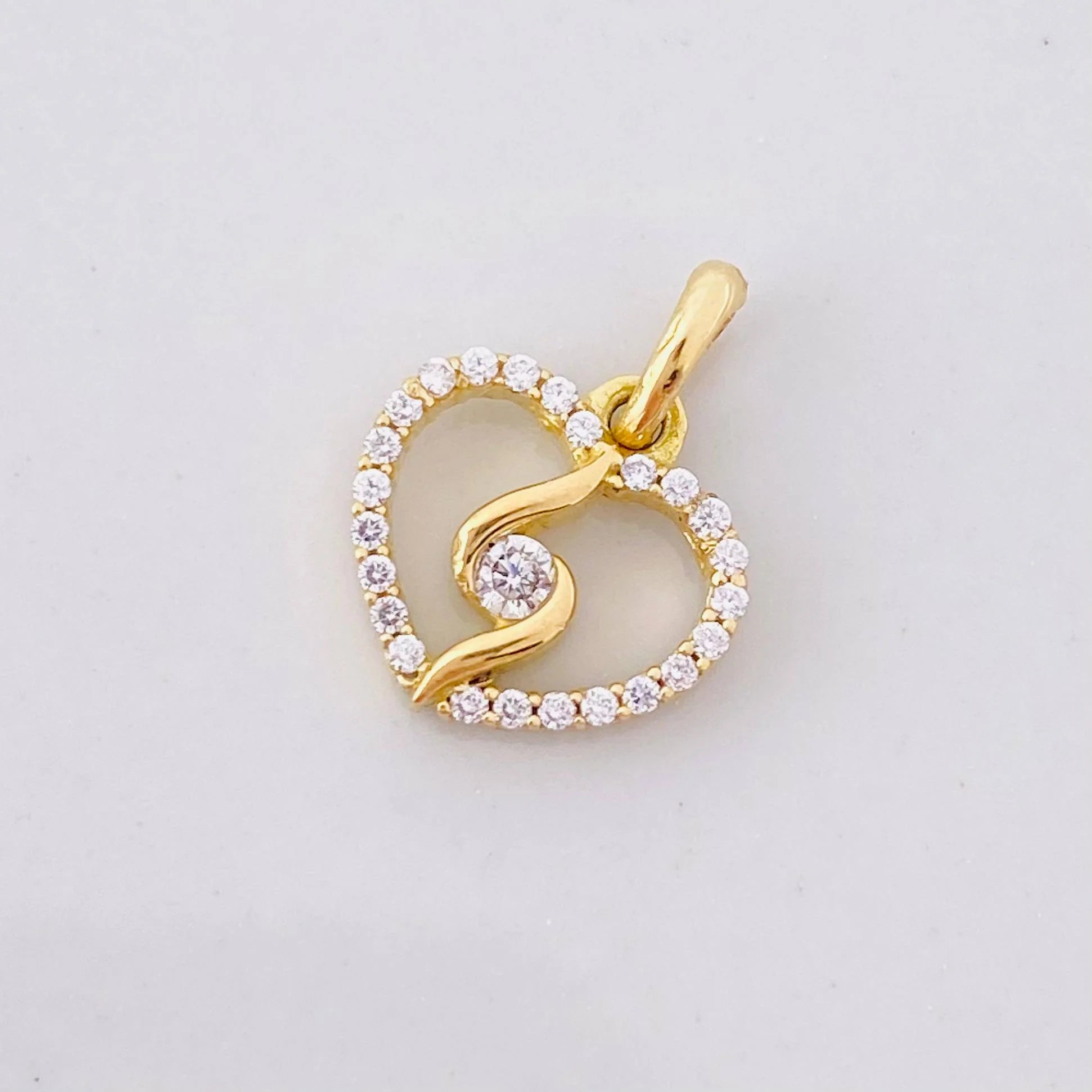 Pendant Spiral Silhouette 0.9g / 1/2 in Yellow Gold 18K